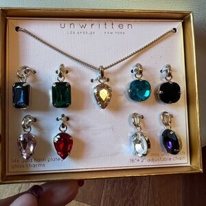Unwritten Silver Necklace with Multicolor Charms